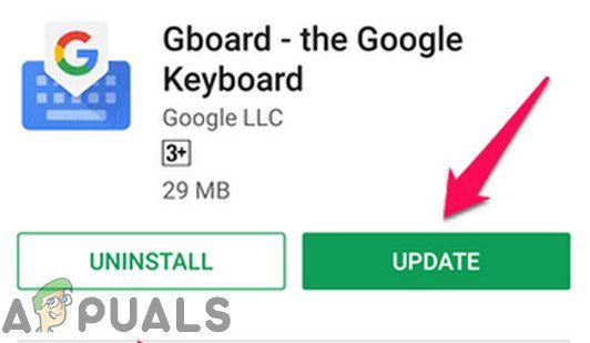 Исправлено: Gboard не работает