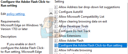 Исправлено: Flash Player не работает в Microsoft Edge.