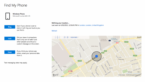 Как найти потерянный Windows Phone