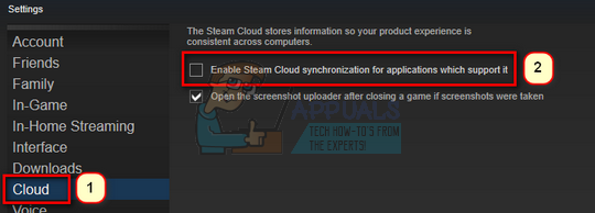 Как удалить сохранения Steam Cloud