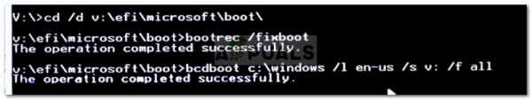 Исправлено: элемент Boorec / Fixboot не найден в Windows 10