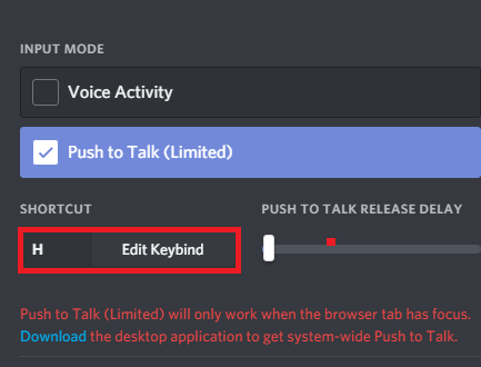 Как включить и настроить Push to Talk в Discord