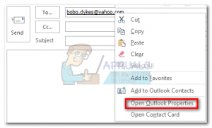 Исправлено: Outlook отправляет вложения winmail.dat