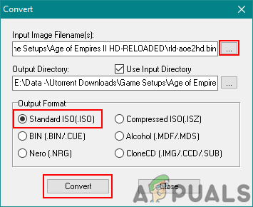 Как преобразовать BIN в ISO?